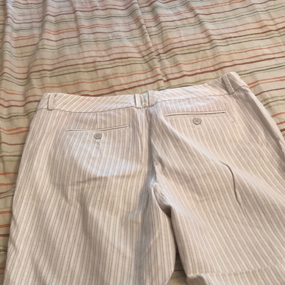 Dress crop pants. Linen and white striped. - Picture 6 of 6